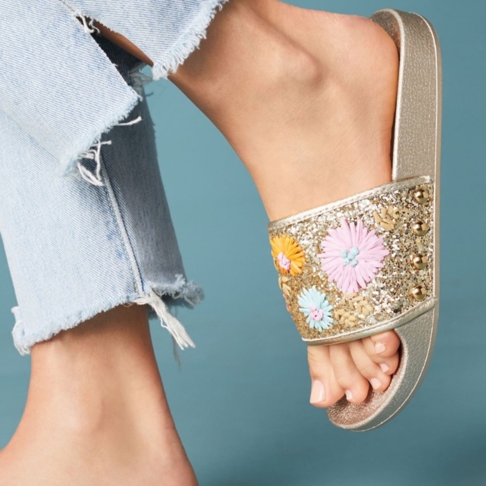 Botkier Daisy Embellished Slides